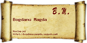 Bogdanu Magda névjegykártya